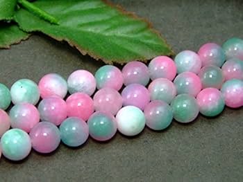 ひすいページ Amazon.co.jp: 4mm～14mm 花翡翠 ヒスイ 1連39cm 通し針、解説書